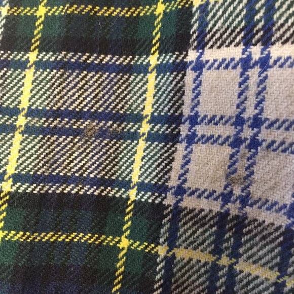 VINTAGE PLAID BELL BOTTOM PANTS SIZE 28 - Picture 9 of 9